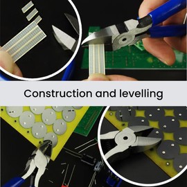 8Inch Diagonal Pliers, Ergonomics Plastic Handle Portable TU-728 Cable Nose Cutting Nippers, Tool for Clean Cutting and Precision Cutting Needs