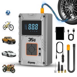 Portable Air Compressor Tire Inflator, 150 PSI Car Tire Air Pump, 6000mAh Digital Display Cordless Tire Inflator for Car Tires, Portable Tire Inflator for Motorcycles, Bikes, Car Accessories