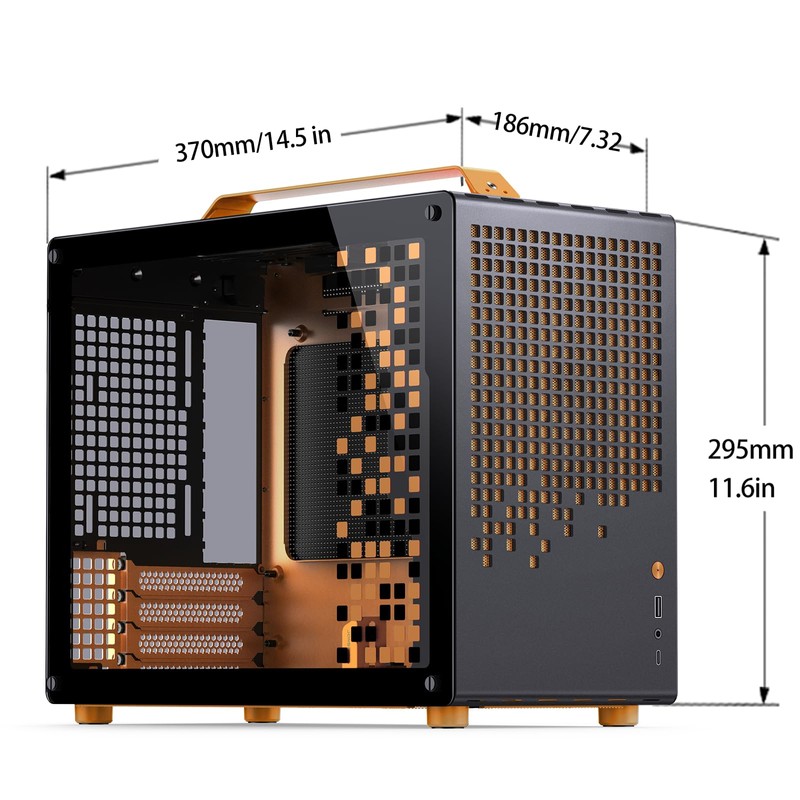JONSBO/JONSPLUS Z20 White Micro-ATX Mini Tower Pc Case,with Detachable Carrying