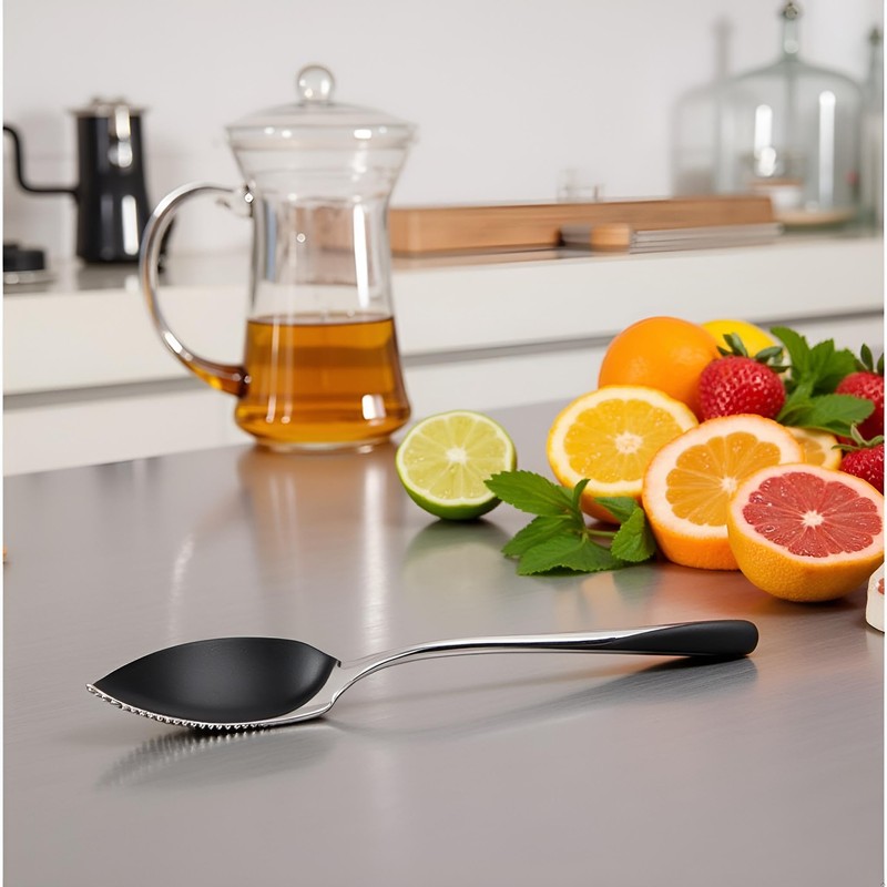 Fruit Grapefruit Spoon Long Handle Stainless Steel 15.5cm Dessert Tea