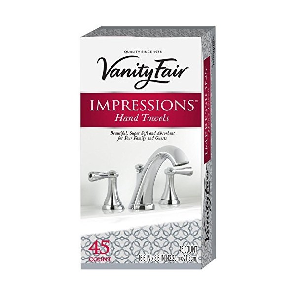 Vanity Fair Impressions Entertain Hand Towel 45ct (Packaging May Vary)