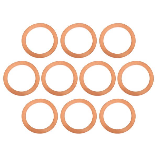 LT Easiyl 10pcs Transmission Drain Plug Washer FTC4112 24X32X1.5mm Copper