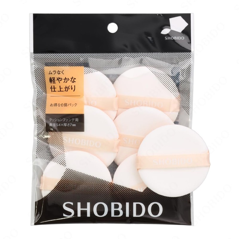 Shobido SPV12496 Cushion Fan De Puff 6P
