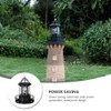 Cabilock Rotating Lighthouse Solar Light Outdoor Garden Beacon Lamp Water