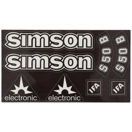 Transparent Simson S50B Sticker IFA Electronic Tank Side Cover Light Premium