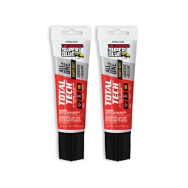 Super Glue - Total Tech - Clear - All-In-One Adhesive & Sealant - 4.2oz Tubes - (Pack of 2)