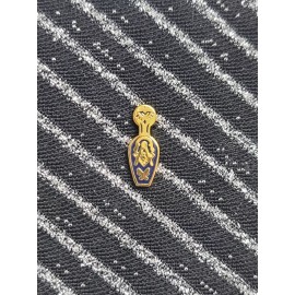 Masonic  Slipper Lapel Pin - Gold & Blue 5/8'' Tall