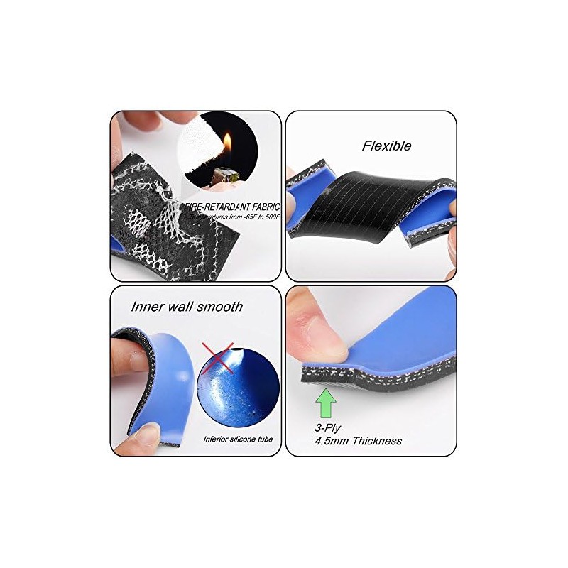 G-PLUS Silicone Radiator Hose Pipe Kit Clamps COMPATIBILITY:Compatible With Honda