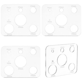 PH PandaHall 4PCS Safety Eye Tool for Amigurumi Clear Safety Eyes Insertion Tool Craft Eyes Tool Eyeball Gauge Board Auxiliary Tool Crochet Tools for Crochet Stuffed Animal Eyes, /6/10/15/20/25/30mm