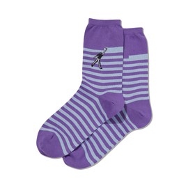 Hot Sox Women's Fun Occupation & Mom Crew Socks-1 Pair Pack-Cute & Funny Mother's Day Gifts, Painter (Purple), 4-10