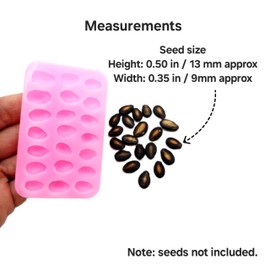 Watermelon seeds silicone mold Mold, Fruits seeds silicone mold Realistic seeds fruits molds wax melts molds NS018