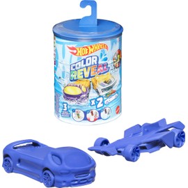 Hot Wheels 2 Toy Cars, Colour Reveal Toy Vehicles in 1:64 Scale, Includes 2 Colour Shifters, 3 Reveals in Hot and Cold Water, Cars for Kids Ages 3 and Up, Styles May Vary, GYP13