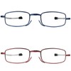 Success Eyewear Reading Glasses 2 Pair Blue and Burgundy Readers