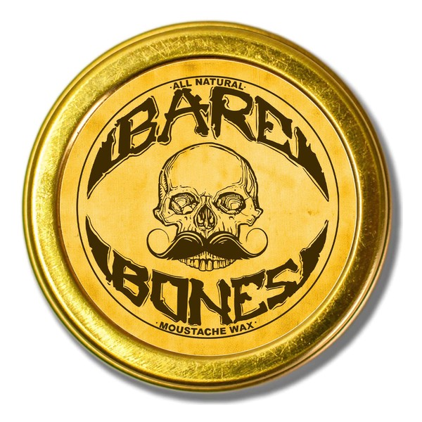 Medium Hold Moustache Wax for Men - 1 Ounce Bones