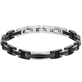 Feifuli Bracelets for Men, Link Chain Stainless Steel Bracelet for Men, Charm Jewelry for Birthday Annivesary Fathers Day Valentines, Dad Husband Boyfriend,Casual Trendy Cool Adjustable