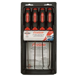 Mayhew Tools 13091 ProGrip Miniature Long Pick Set, Black Oxide Finish, 4 piece set
