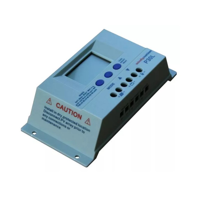 Windy Nation INC P30L LCD 30A Solar Panel Regulator Charge