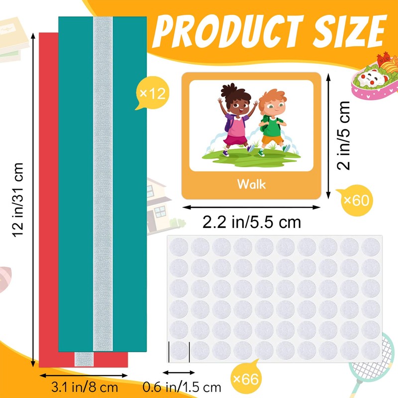 CXAFQ Visual Timetable Children Daily Routine Chart, Autism Learning Resources,