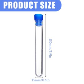 LAKJUOZ Pack of 10 Sample Tubes, Test Tube with Screw Cap, Test Tube, Plastic Centrifuge Tube with Screw Cap and Graduated for Laboratory Chemistry Experiments