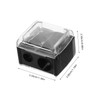 FOMIYES Manual Eyebrow Makeup Pencil Sharpener Dual Hole Lip Liner