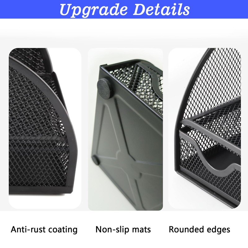 SYJINHUASY Multifunctional Desk Organiser, Compact Office Organiser with 4 Compartments