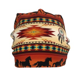 Cute Native American Knit Hat Winter Warm Beanie Hat for Mens Women Ski Cap Native American Beanie Hat