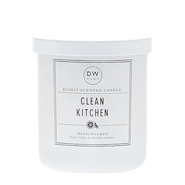DW Home Clean Kitchen Candle - Hand Poured Single Wick Scented Candle, Refreshing Lemon and Lime Fragrance, 33-Hour Burn Time, Medium Size, Eco-Friendly Design