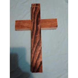 Decor Wood Burnt Cross Wall Decor Medium 15 Inches Tall ,9 1/2 Inches Wide