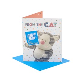 Boofle | From The Cat Father's Day Card | Card for Dad, Grandad, Husband | Him, Boys, Men | Purrfectly Pawesome Design | With Envelope | 159x184 mm