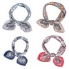 Pack of 4 60 cm Satin Headscarves Large Square Silky