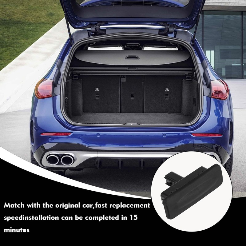Tailgate Boot Release Button, Trunk Lid Lock Handle Button, Rear