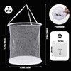 3 Pcs Hanging Laundry Hamper, Collapsible Mesh Laundry Baskets Foldable