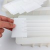 Silicone Loaf Soap Mold Dividers Plastic Partition Clapboard Rectangular White