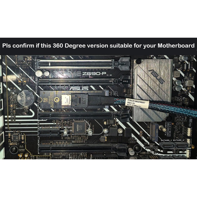 Sintech Oculink SFF-8611/8612 to M.2 NVMe M-Key Interface Adapter Card