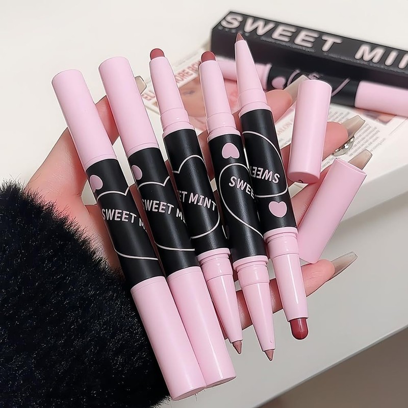 SWEETMINT #02 Lip Pen, Non-Fall Lipstick, Lip Liner, Long Lasting,