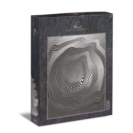 Ulmer Puzzleschmiede 1000-piece Puzzle, Impossible Puzzle Irrwitz, Black/White/Grey Geometric Lines, Modern Design, Premium Cardboard Made in Germany, Adult