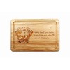 Hardwood Chopping Board with Golden Retriever Dog Design - 30x20