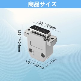 WMYCONGCONG 10pcs DB15 15 Pin Female Connector Male to Female Jack RS232 Port D-Sub Solder Type Connector with Plastic Cover (5pcs Male+5pcs Female)