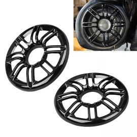 Unbranded Rear Speaker Grill Cover Black 3D For Harley Road Electra Glide Ultra Classic US