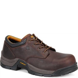 Carolina Braze Composite Toe Light Duty Work Shoes for Men - Cushion Insole, Static-Dissipative, Oil & Slip-Resistant, Non-Metallic, Dark Brown - 9.5 EE
