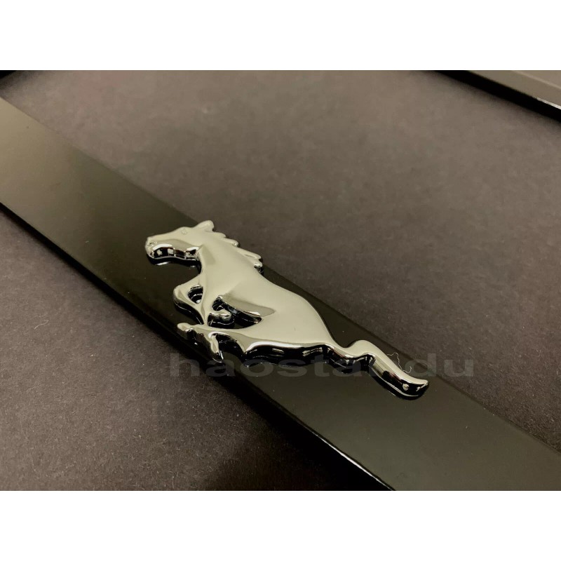 License Plate Frame Shop 1x PONY HORSE 3D Emblem BLACK