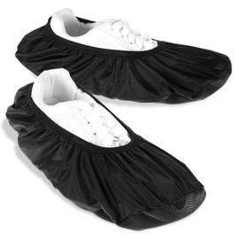 Bowling Shoe Covers,Walking Boot Cover,Non-Slip Bowling Shoe Covers,Protector Accessories for Men Women Game Sports Supplies Black