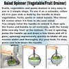 4All Salad Spinner Rotating Seive Easy Spin Centrifugal Dehydration Vegetable