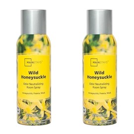 Generic Mainstays Room Spray Wild Honeysuckle (4oz) 2-Pack, 8 oz total, Yellow