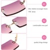 Gaosaili Pack of 3 Rectangular Rimless Sunglasses, Retro Transparent Lens