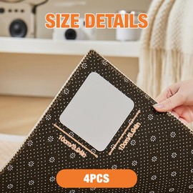 CLIUNT Rug gripper, 4Pcs Washable & Reusable Rug Grippers for Laminate Floor, Non Slip Mat, Anti Slip Rug Underlay, Carpet Grippers, Rug Tape for Carpeted Floor, Hardwood, Tile & Marble Floors