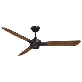 MINKA-AIRE F727-CL/DK Rudolph 52 Inch Ceiling Fan in Soft Brass Finish with Distressed Koa Blades