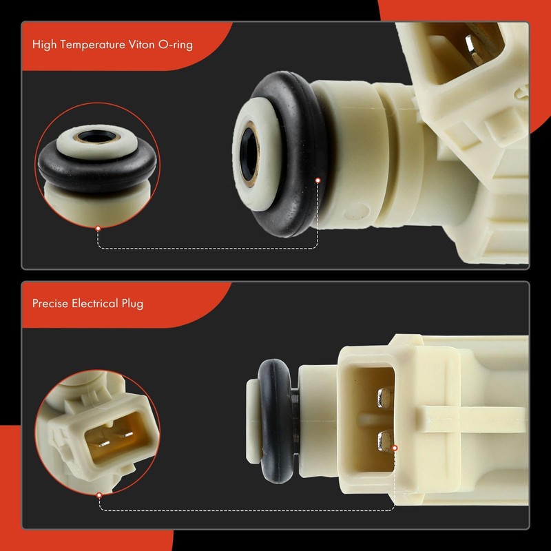 A-Premium Inyectores de combustible compatibles con Escort 1997-2002 Mercury Tracer