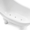 1piece 5.6" White Ceramic Mini Bathtub Soap Dish Small Planter