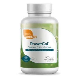 Zahler Powercal Calcio, Magnesio Y Vitamina D3 180 Caps Sabor Sin Sabor